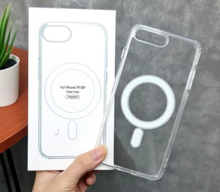 MagSafe Clear Transparent Silicone case for Apple iphone 7 Plus