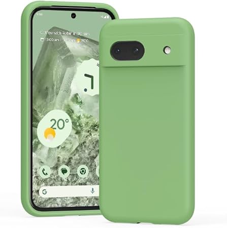 Light Green Camera Original Silicone case for Google Pixel 8a