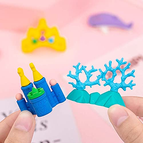 Mermaid SEA Princess Eraser Set of 4