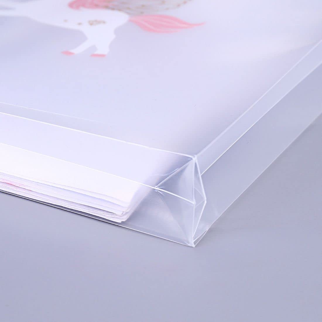 Unicorn A4 Zipper File Folder