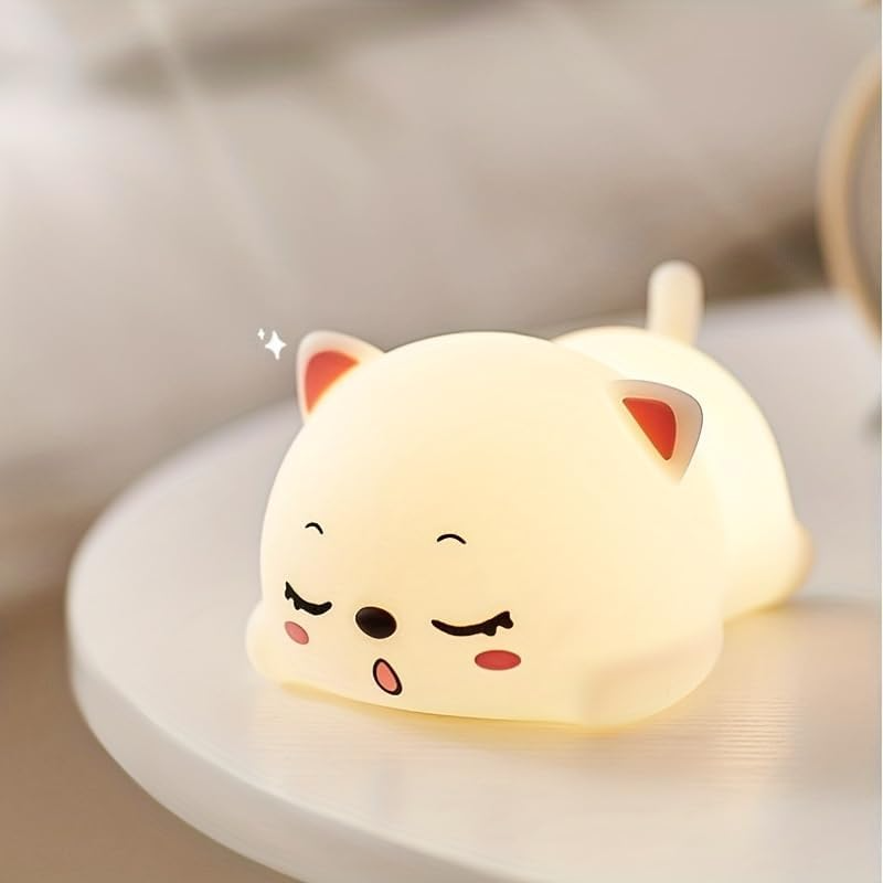 Snoring Cat Soft Silicone Night Light