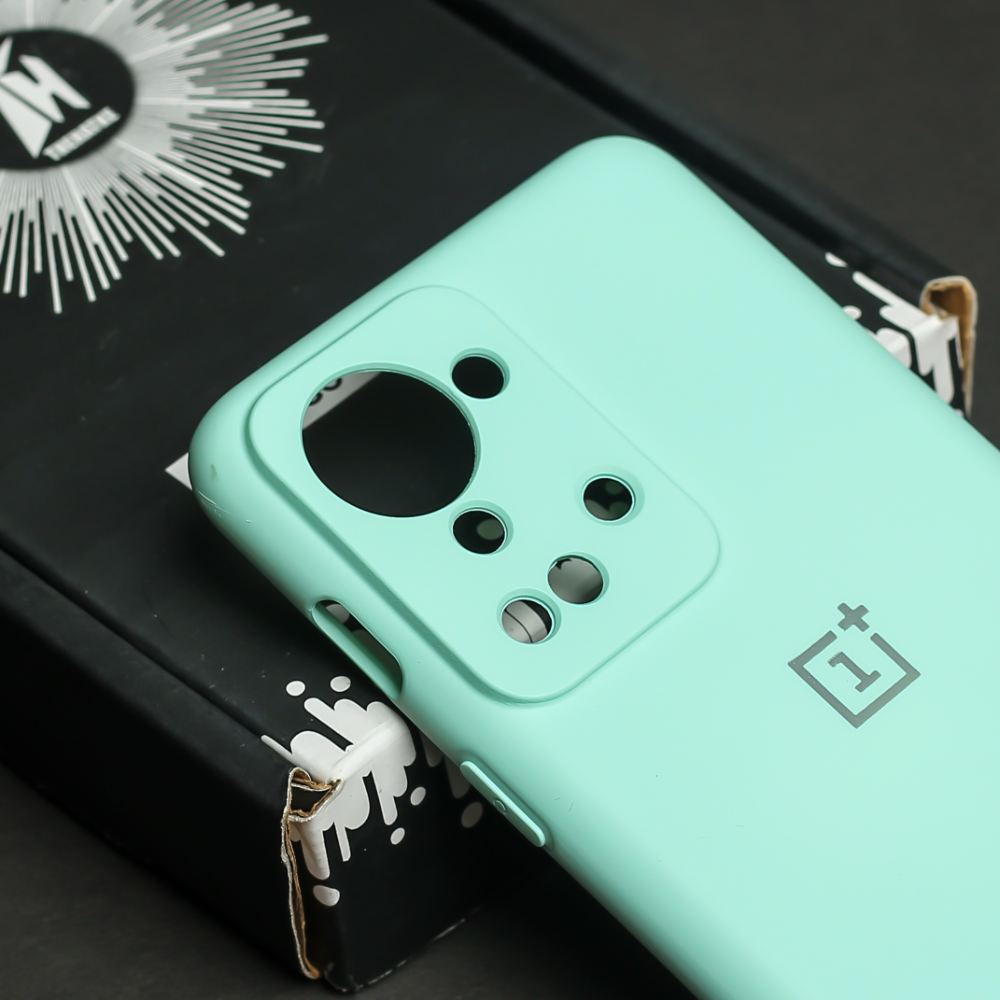 Light Blue Original Camera Safe Silicone case for Oneplus Nord 2t