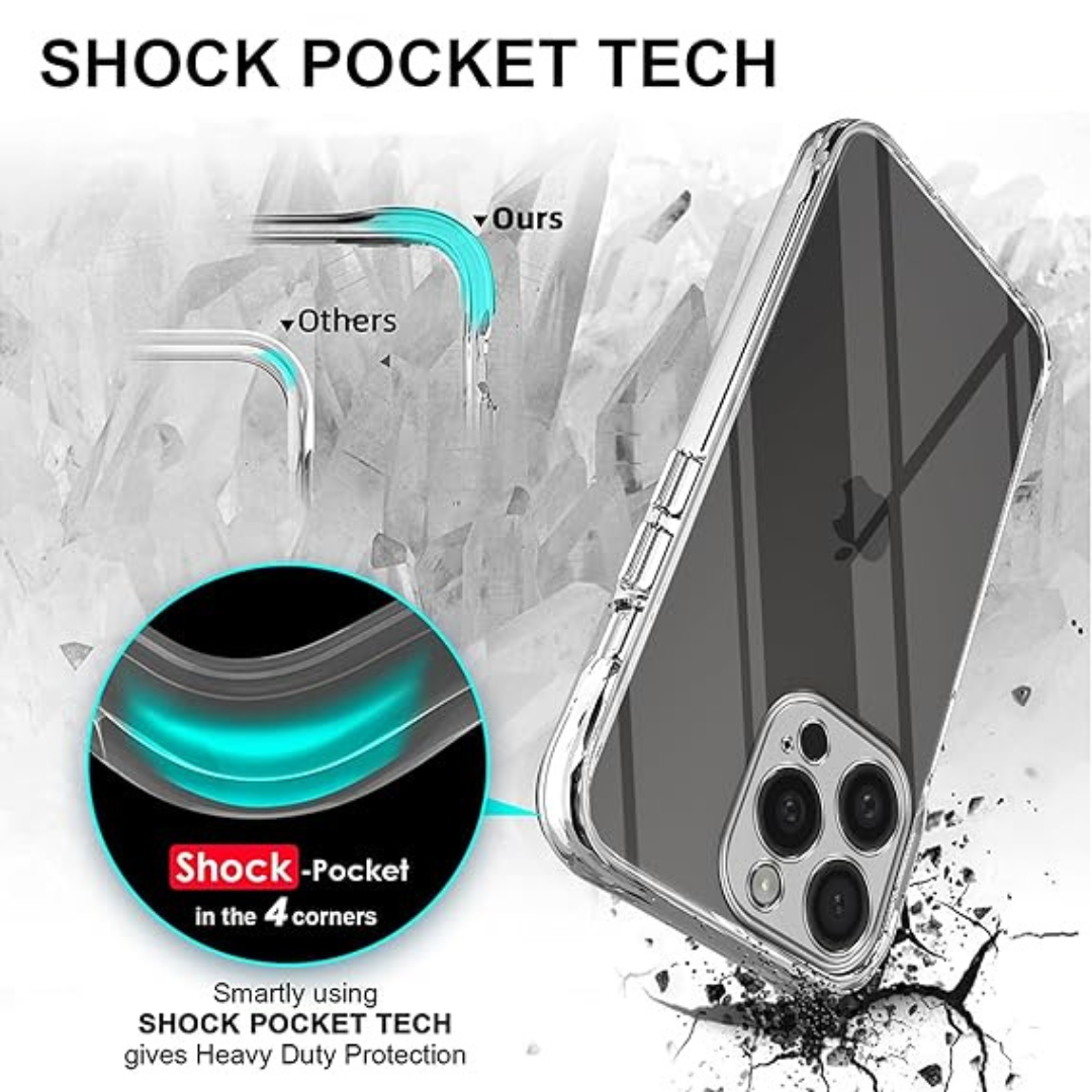 SilicaClear Transparent Silicone Case for Apple Iphone 14 Pro