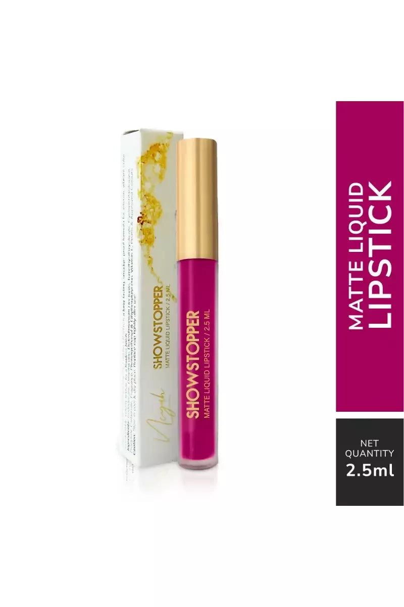 Neyah Show Stopper Matte Liquid Lipstick (2.4gm, Peppy Pink)