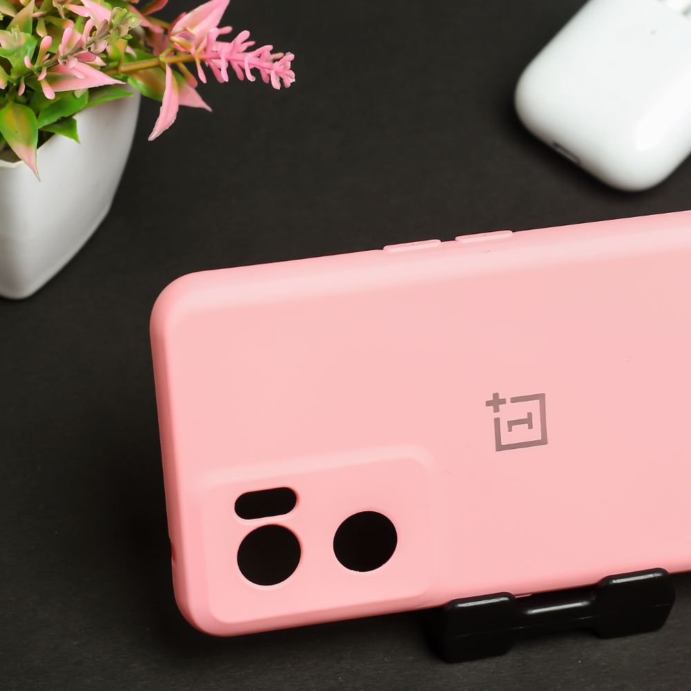 Pink Original Camera Safe Silicone case for Oneplus Nord CE 2