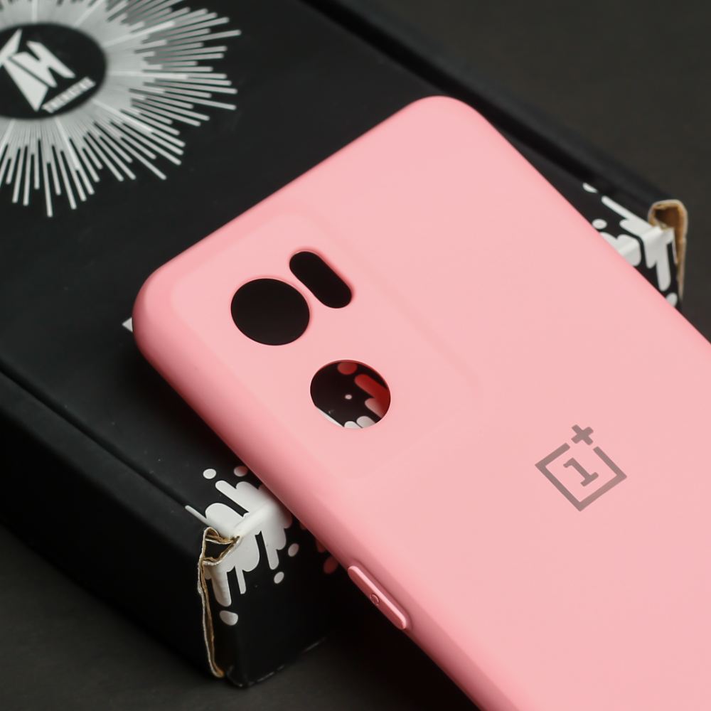 Pink Original Camera Safe Silicone case for Oneplus Nord CE 2
