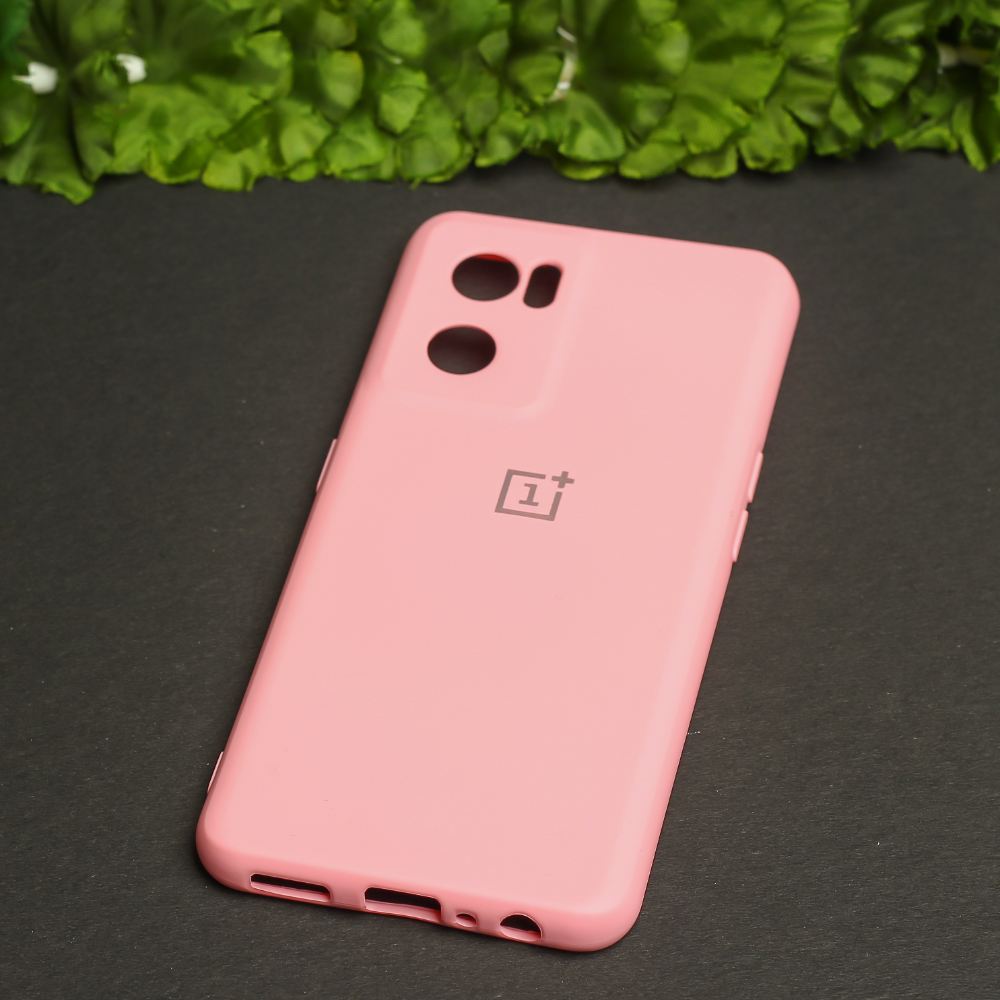 Pink Original Camera Safe Silicone case for Oneplus Nord CE 2