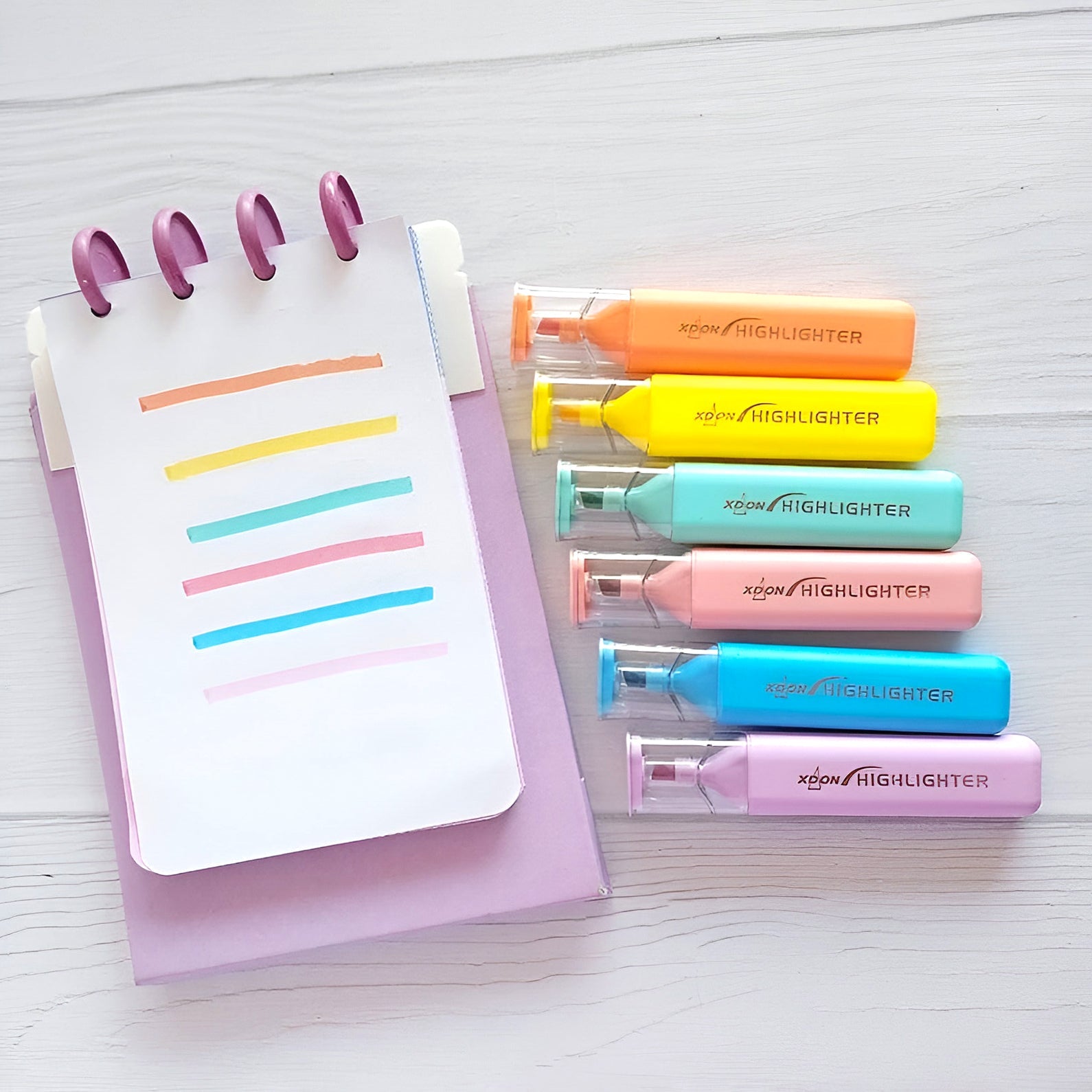 Brighten Your Notes! Fluorescent Highlighter 1 Pcs