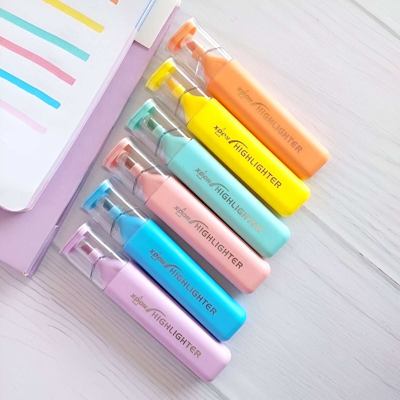 Brighten Your Notes! Fluorescent Highlighter 1 Pcs