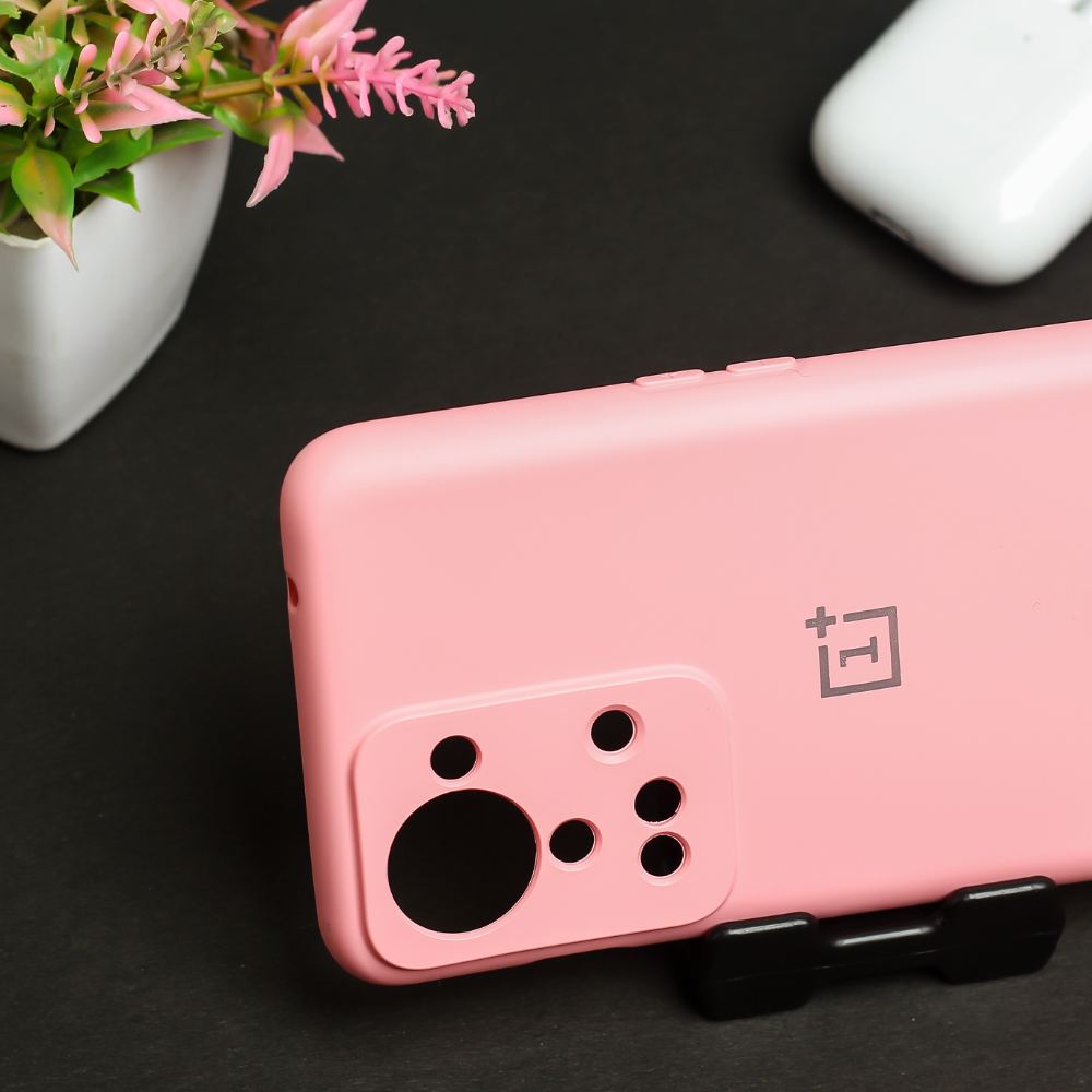 Pink Original Camera Safe Silicone case for Oneplus Nord 2T
