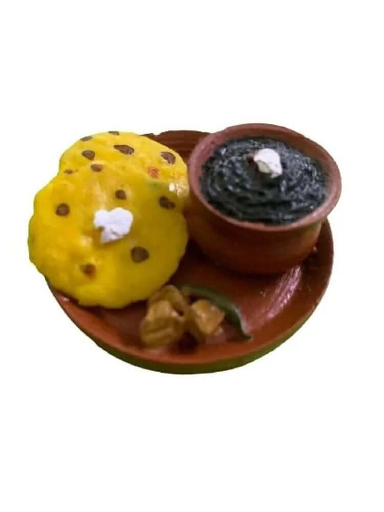 Sarso Ka Saag Makki Ki Roti Miniature Food Fridge Magnet
