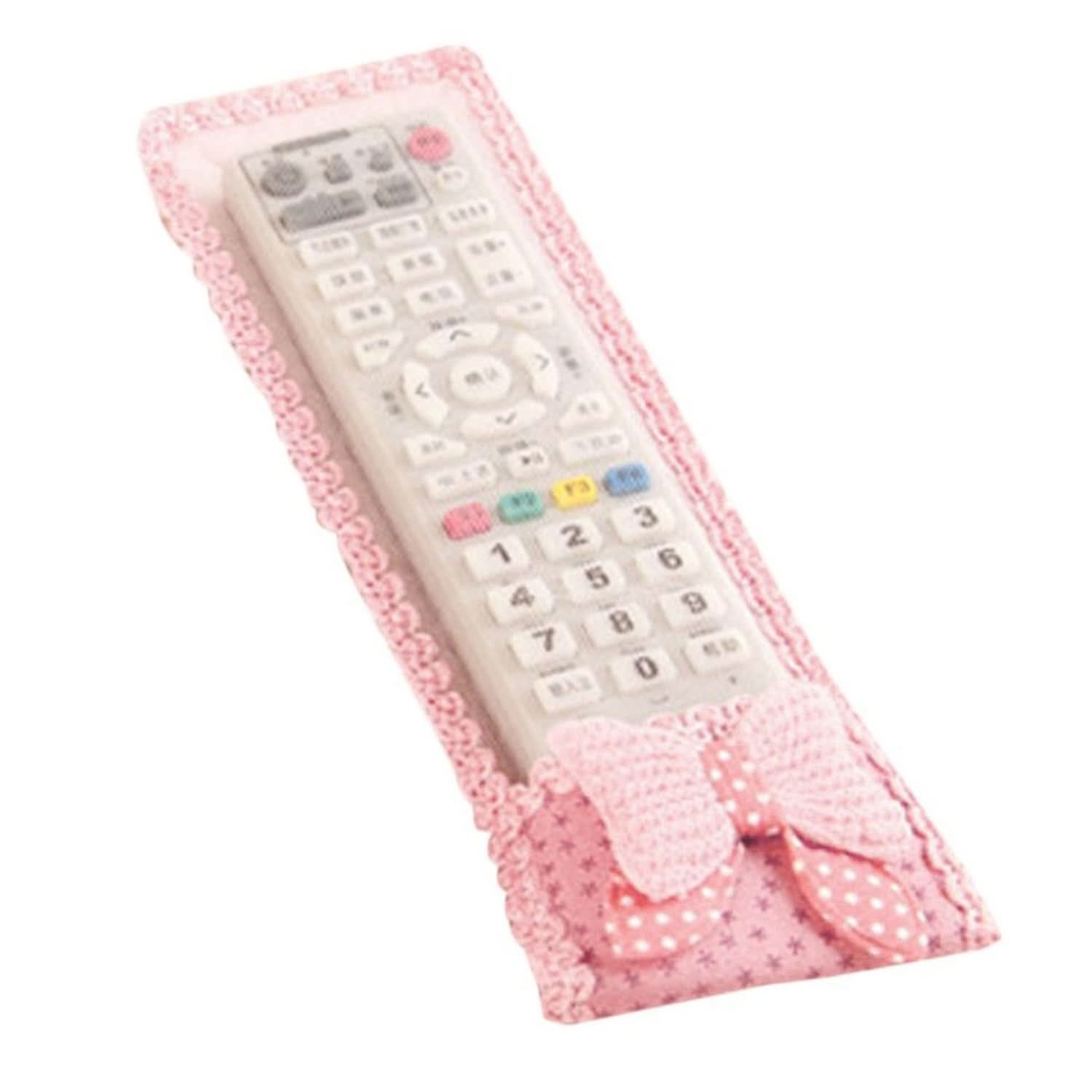 3-Piece Remote Control Dust Covers with Bow Knot – Small, Medium & Large