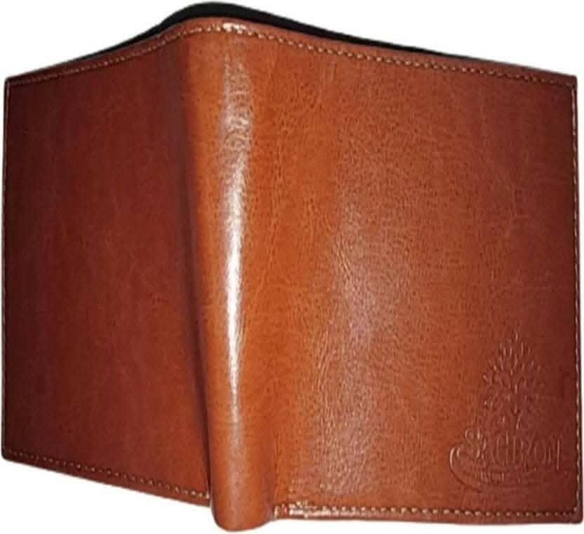 SAGIRON Men & Women Casual Tan Artificial Leather Wallet - Mini (5 Card Slots)