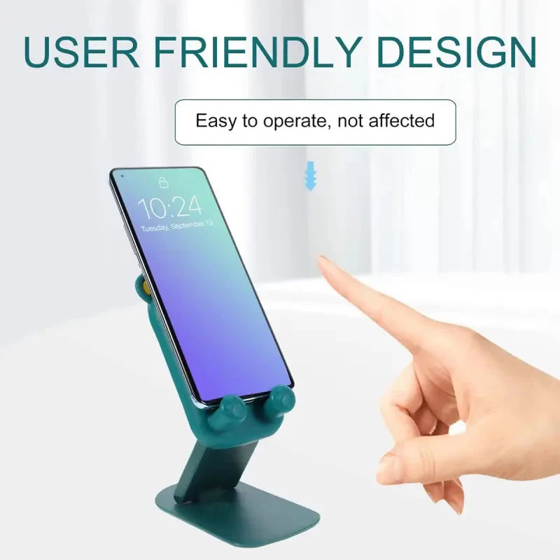 Portable Desktop Mobile & Tablets Holder with Cartoon Design, Foldable Feature (Assorted)
