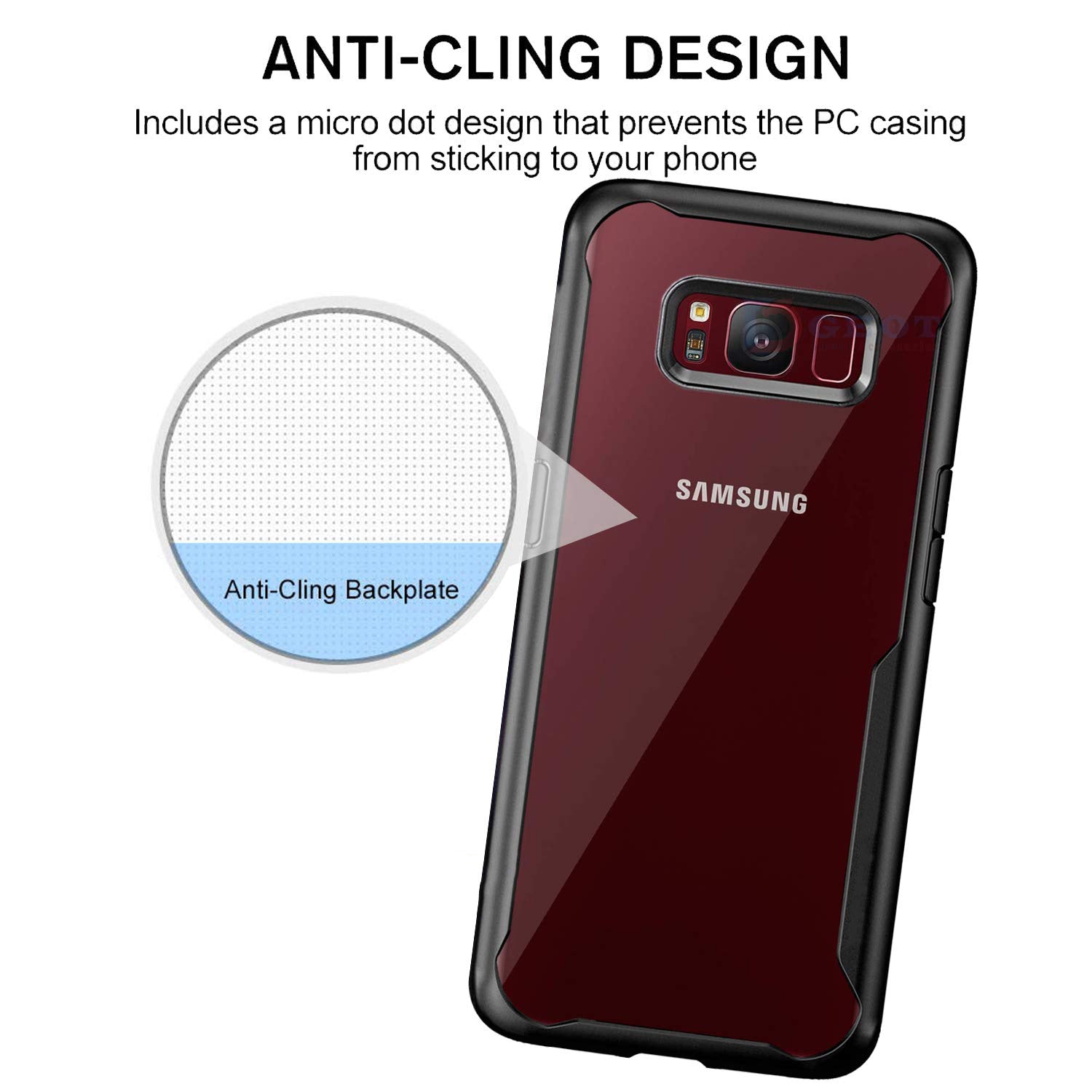 Shockproof Transparent Silicone Case for Samsung S8