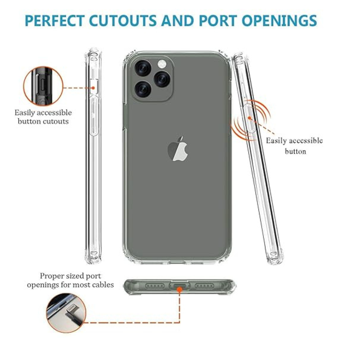 SilicaClear Transparent Silicone Case for Apple Iphone 11 Pro Max