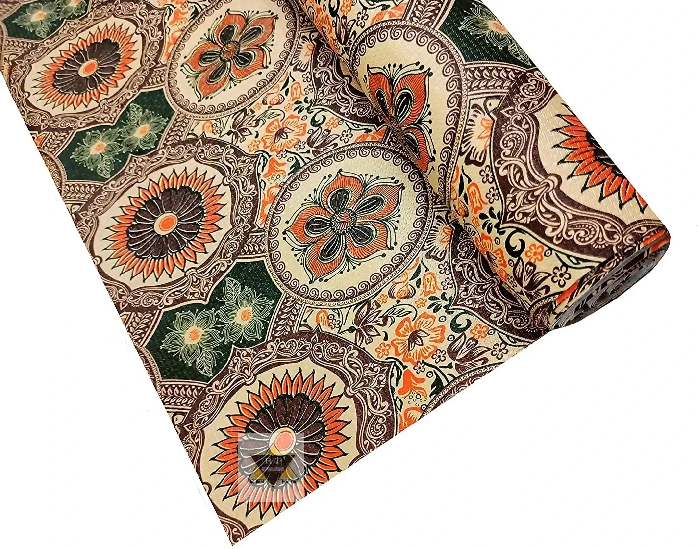 Mopak decor Polyester Solid Fridge Mat & Cover50045 (Orange)