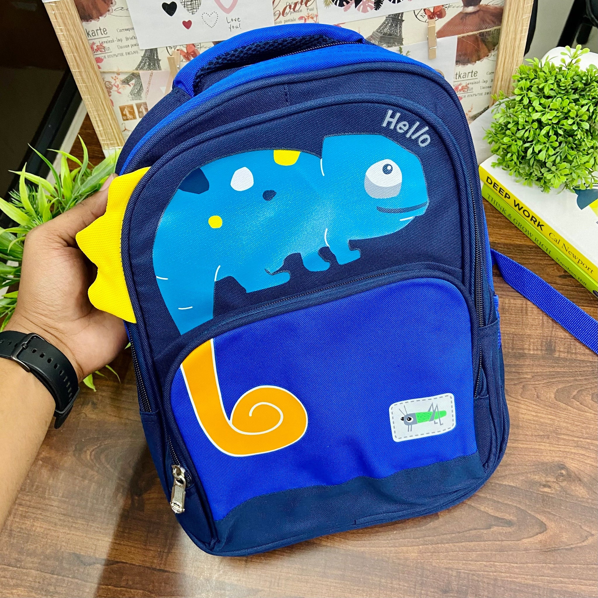 Chameleons-Printed School Backpack for Boys and Girls
