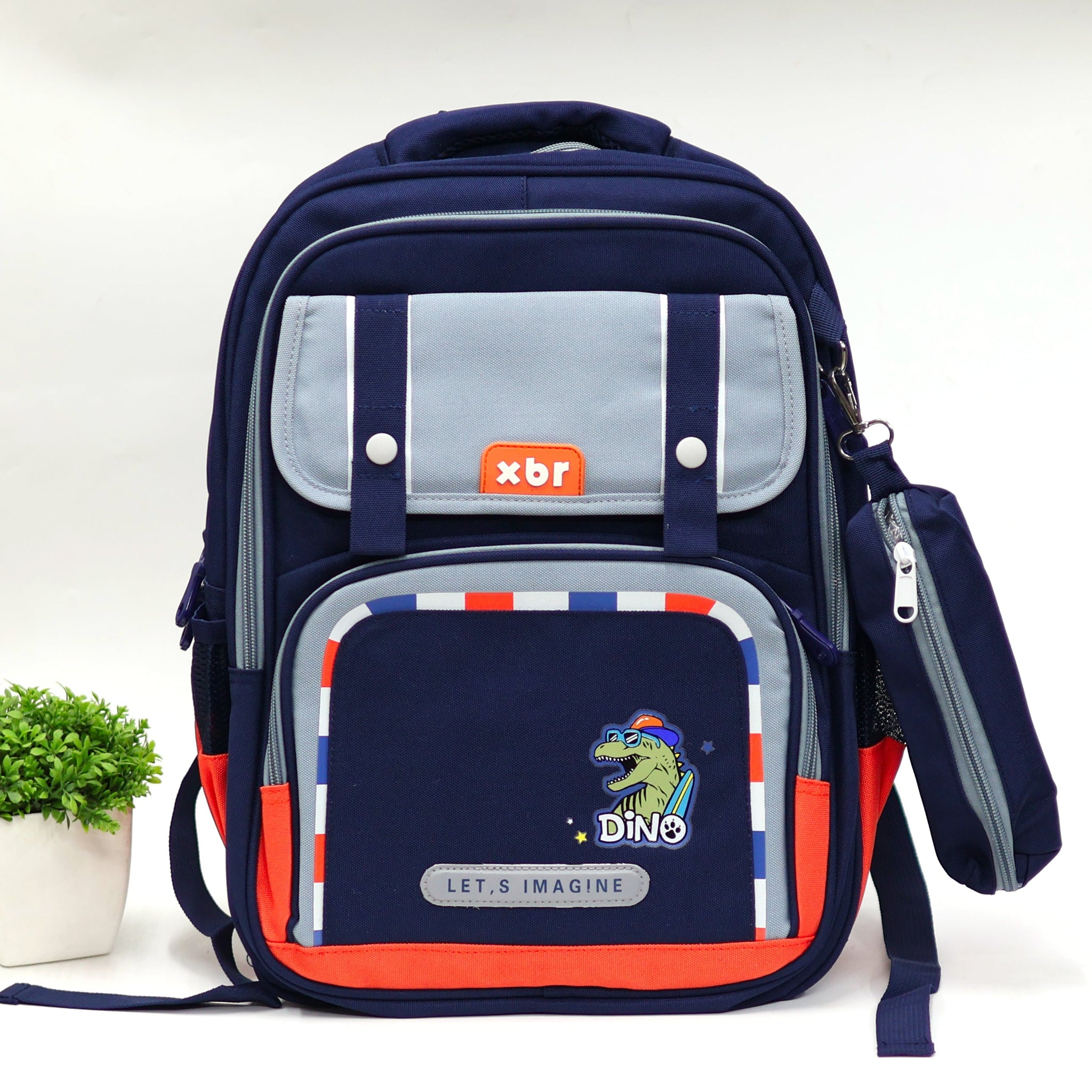 XBR School Bags with hanging Pouch