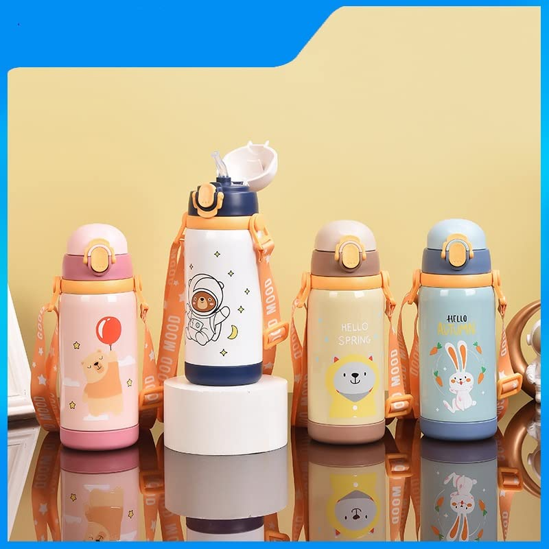 Hot or Cold, Stay Cool with Our Animal Vacuum Bottle 🐻 450ml