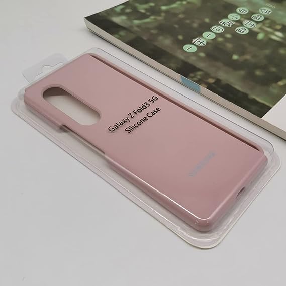 Pink Original Silicone case for Samsung Z Fold 5G