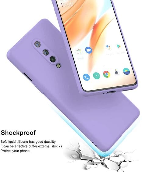Purple Camera Original Silicone case for Oneplus 8