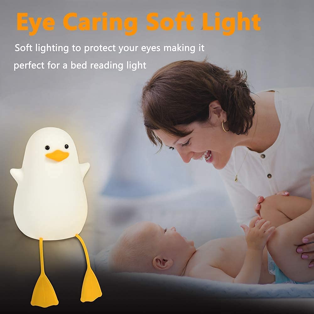 Soft Duck Silicone Glowing Night Light
