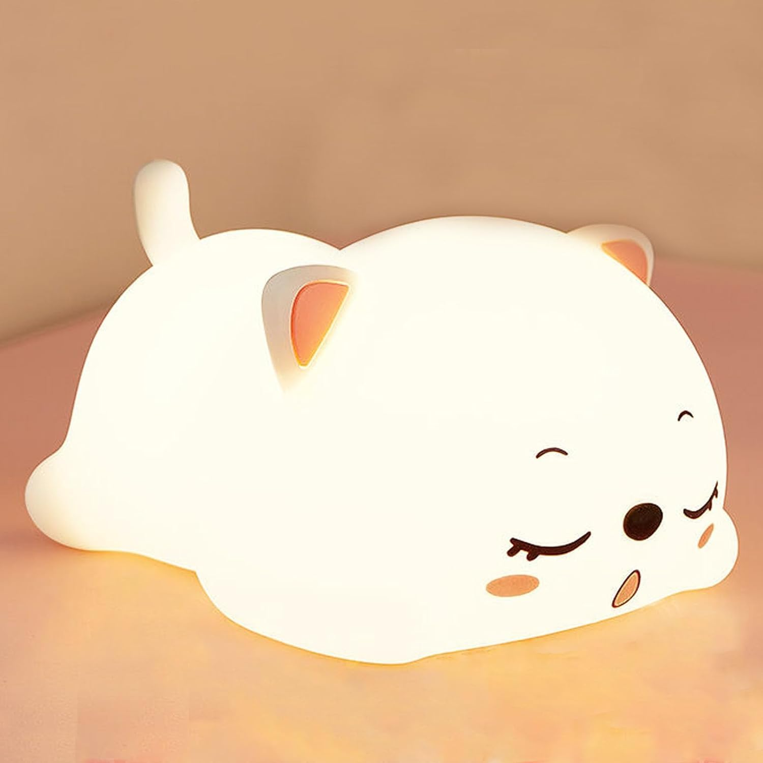 Snoring Cat Soft Silicone Night Light