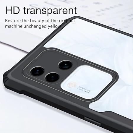 Hybrid Shockproof Transparent Silicone Case for Vivo V30 Pro