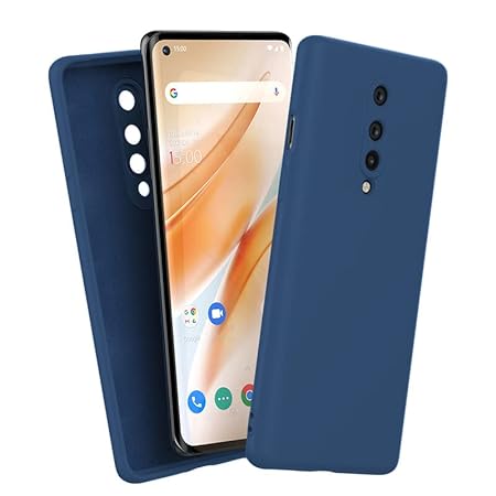 Dark Blue Camera Original Silicone case for Oneplus 8