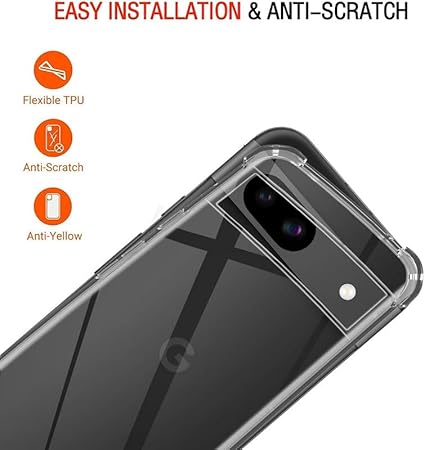 SilicaClear Transparent Silicone Case for Google Pixel 8a