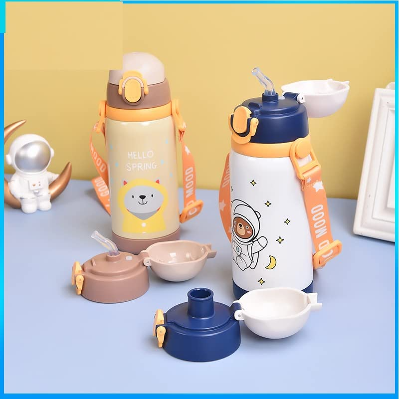 Hot or Cold, Stay Cool with Our Animal Vacuum Bottle 🐻 450ml