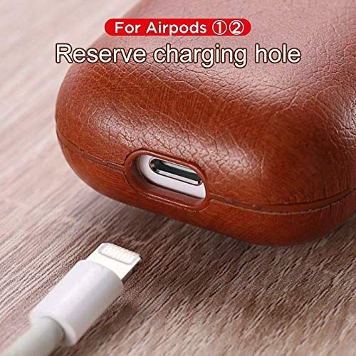 Brown Leather Case For Apple Airpods 1/2