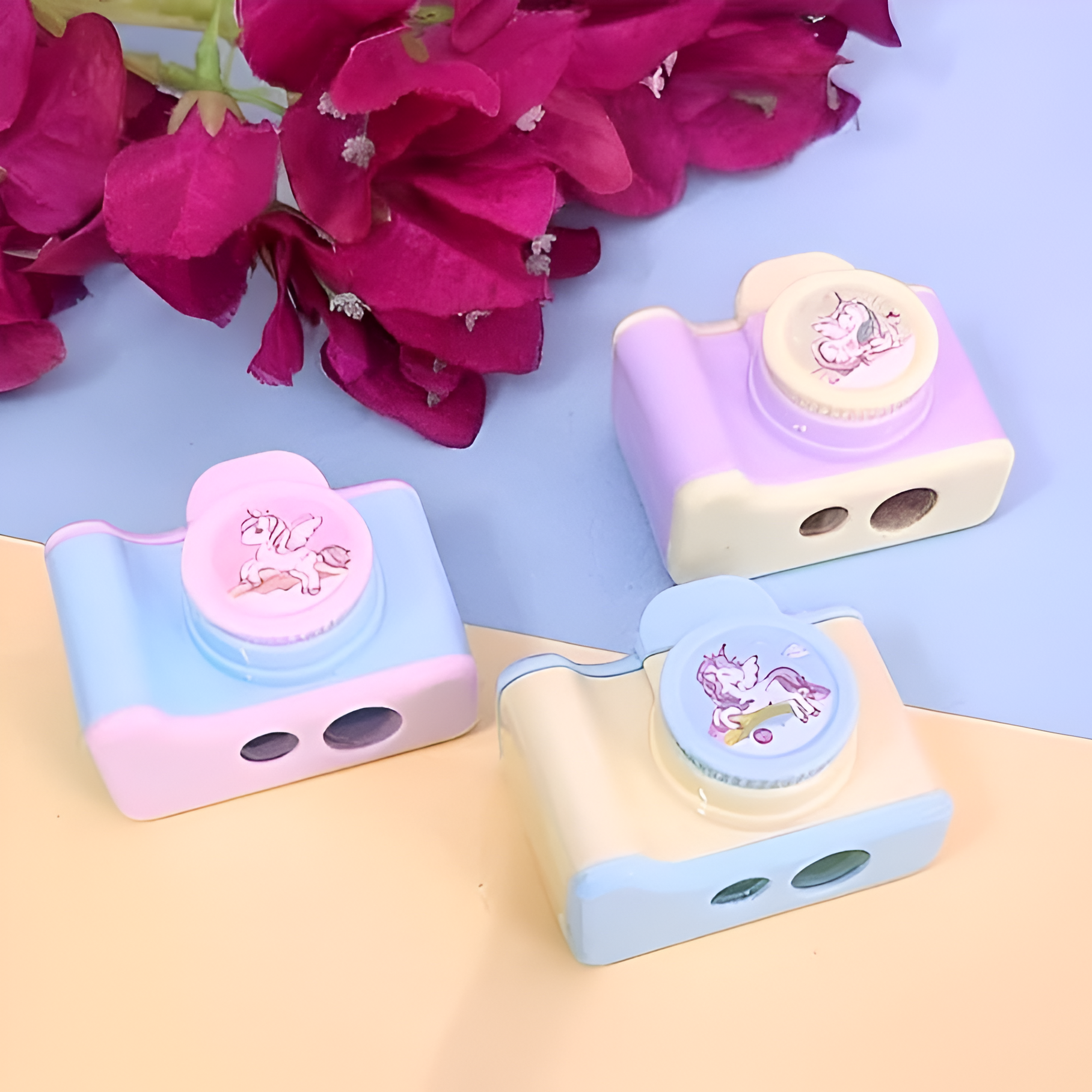 Unicorn Cam Dual Hole Pencil Sharpener – Cutest Desk Buddy!