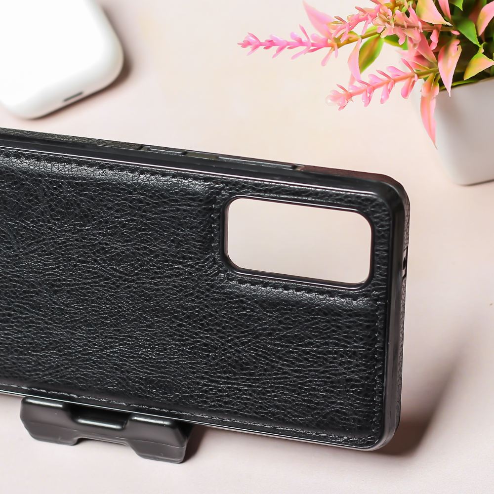 Puloka Black Leather Case for Samsung S20 FE