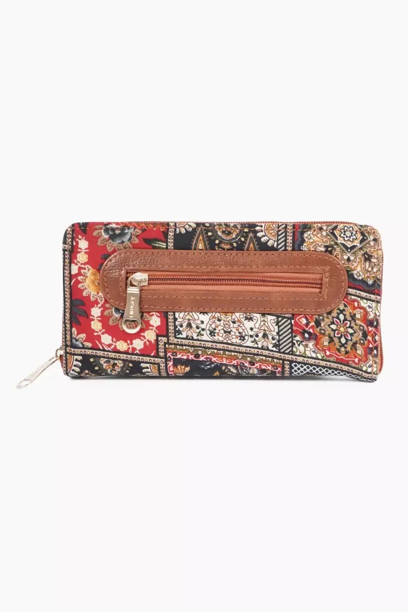 Paisley Print Purse for Women - Black
