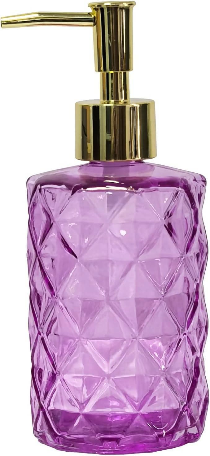 Glass Soap Dispenser with Plastic Pump for Bathroom & Kitchen (500ml)