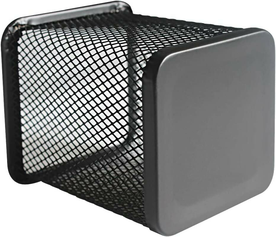 Square Metal Pen Stand/Pencil Holder,Mesh Black (Pack Of 1)