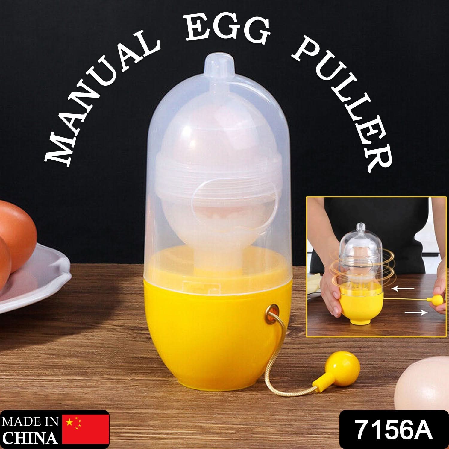 Shell-Free Egg Scrambler – Manual Yolk & White Mixer Tool