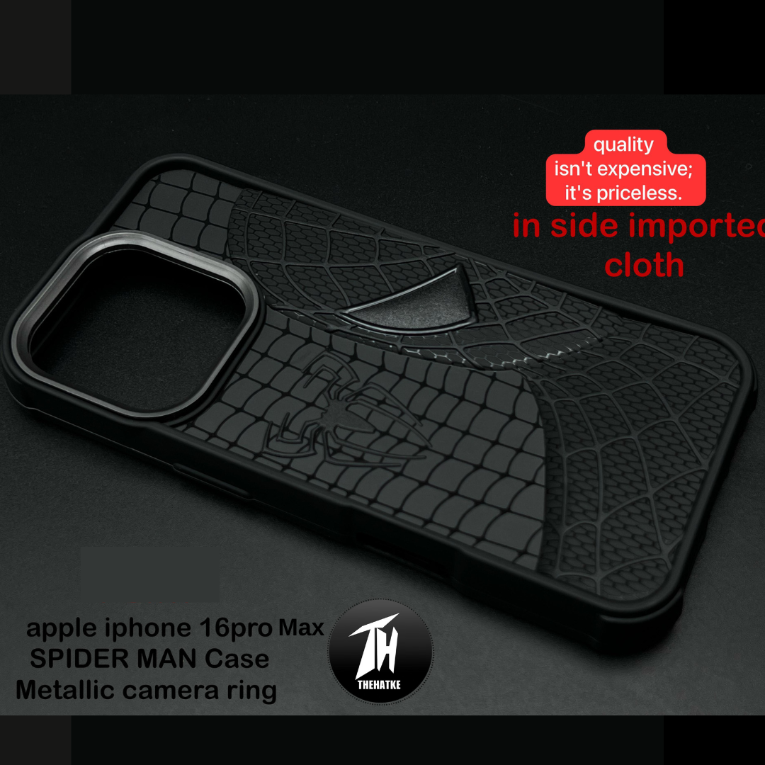 SP-Superhero Engraved logo silicon Case for Apple Iphone 16 Pro Max
