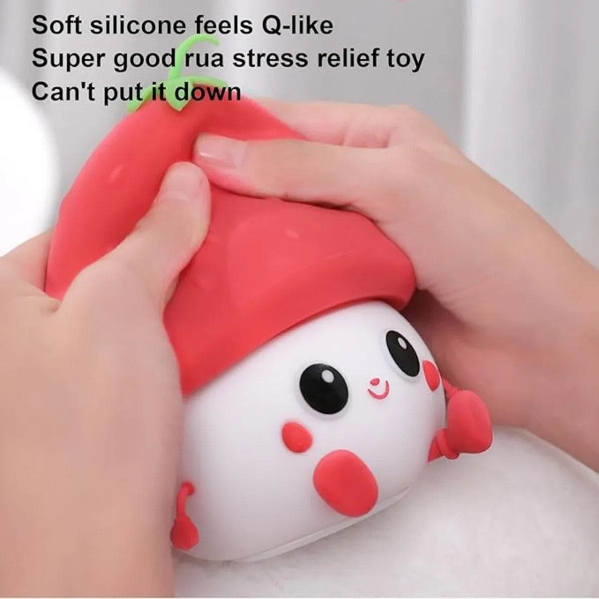 Strawberry Night Light For Kids (Type-C Rechargeable) - Bachat Club