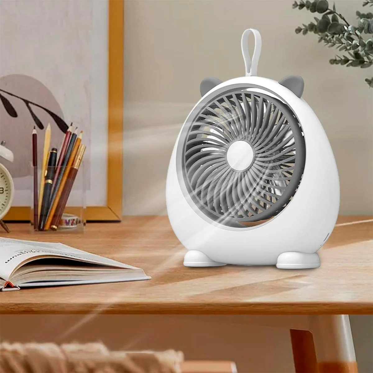 Travel-Ready 3-Speed Portable Desk Fan