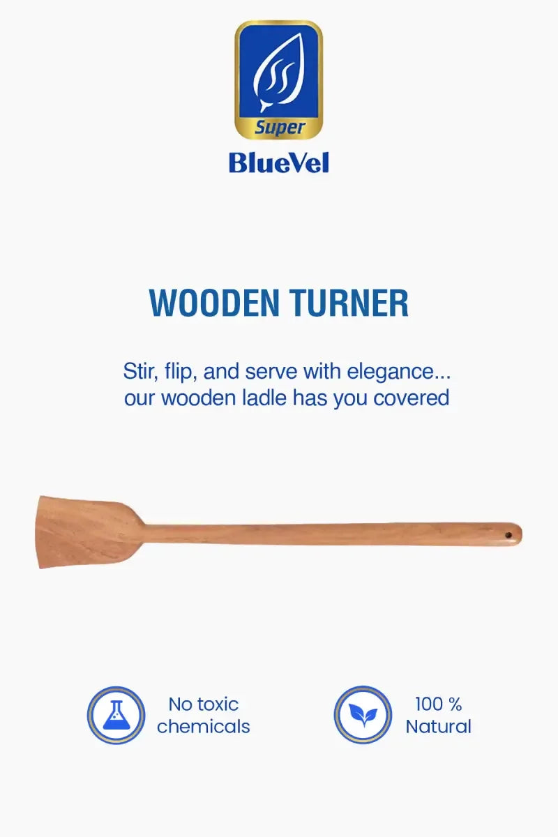 Bluevel - Neem Wood Turner - 37 cm (Large)
