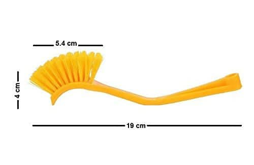 Multicolor Plastic Dishwashing & Sink Cleaning Brush (Set of 3)