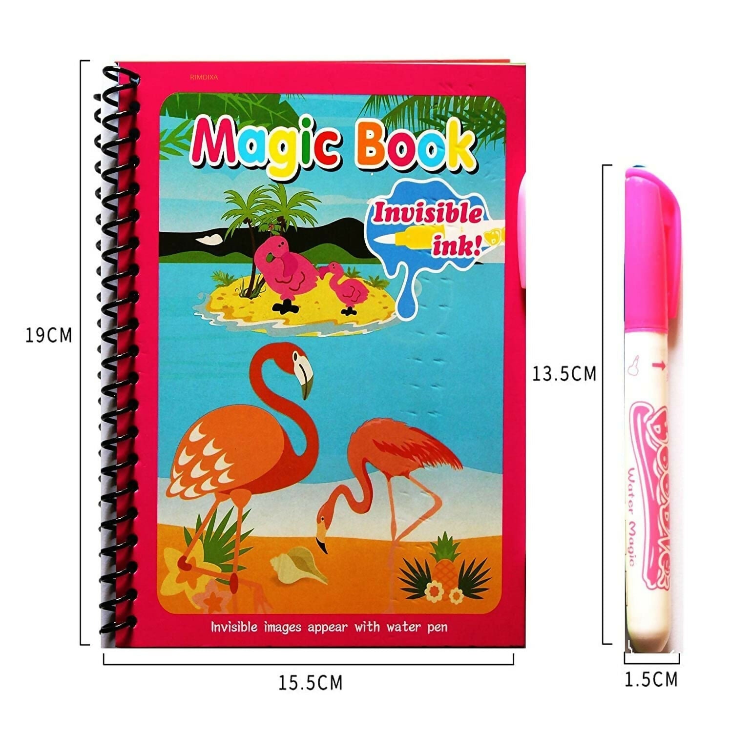 Magic Water Quick Dry Coloring Book (Random Colors)
