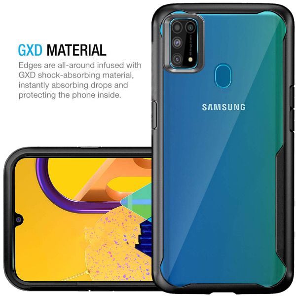 Shockproof transparent Safe Silicone case for Samsung M31