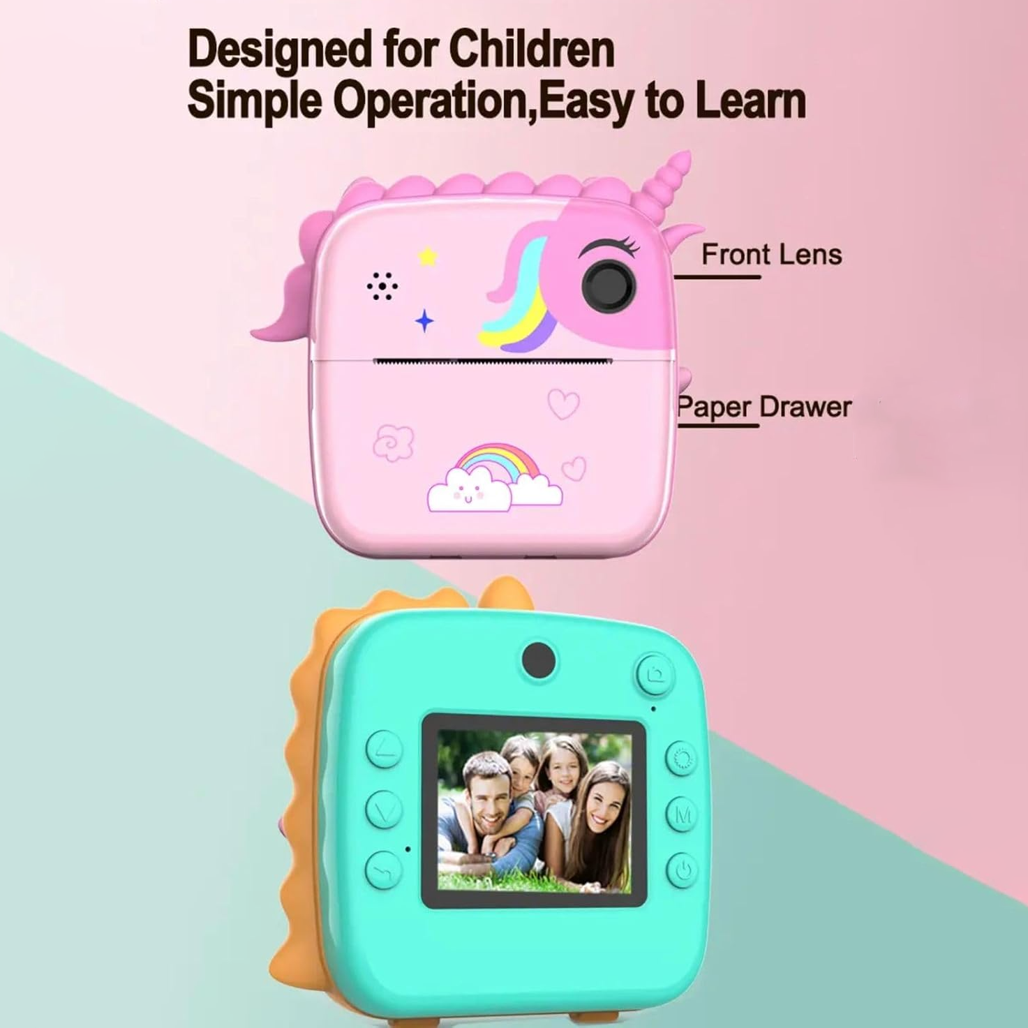 Kids Printer Cam - Click Print & Create Memories