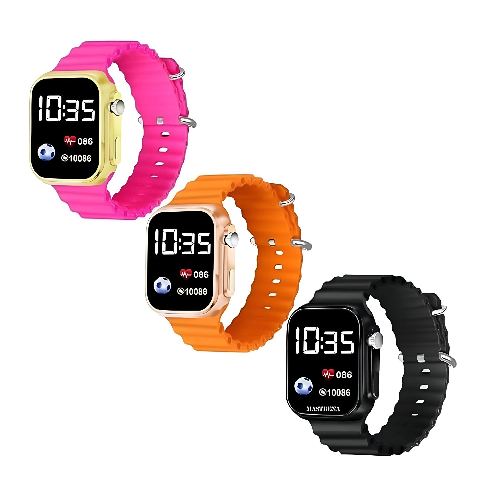 Square LED Digital Wrist Watch | Band