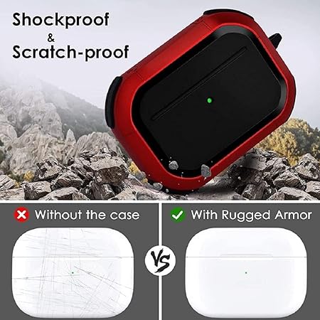 Eggshell Buffer Design (Red) Silicone Case For Apple Airpods Pro 2