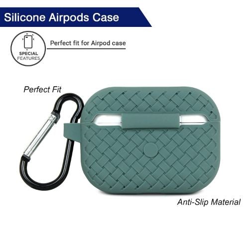 Green Stylish Silicone Case For Apple Airpods 3
